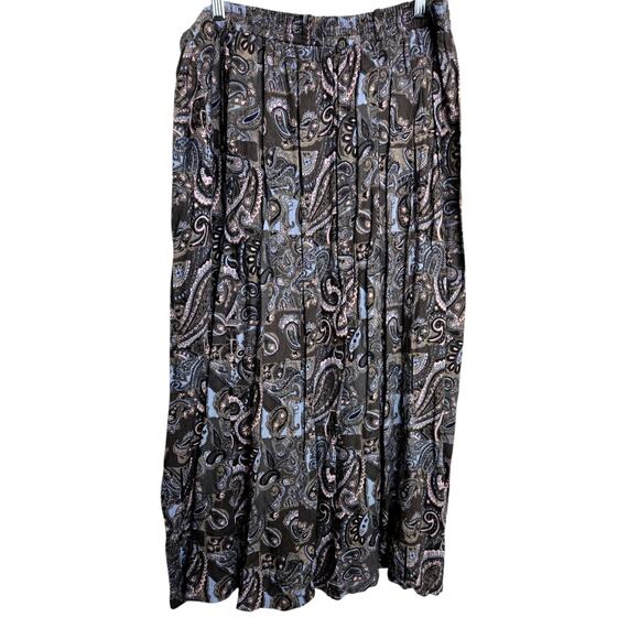 Sag Harbor Women’s Paisley Print‎ Skirt – Size XL Pockets - Picture 1 of 6